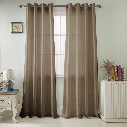 Adore the Decor™ Faux Silk 54 x 84 in. Single Grommet Curtain Panel